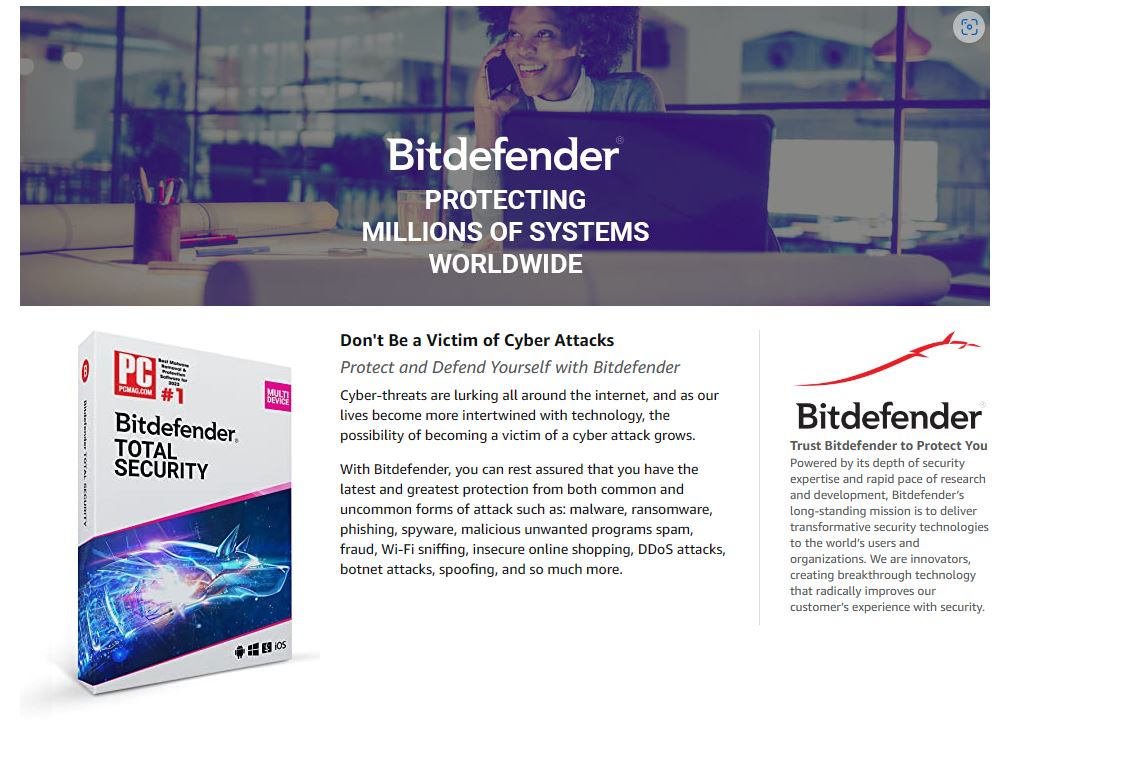 BitDefender Total Security | 3 Devices, 3 Years | Latest Version ...